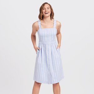 Draper James Size 4 Striped Button Front Dress